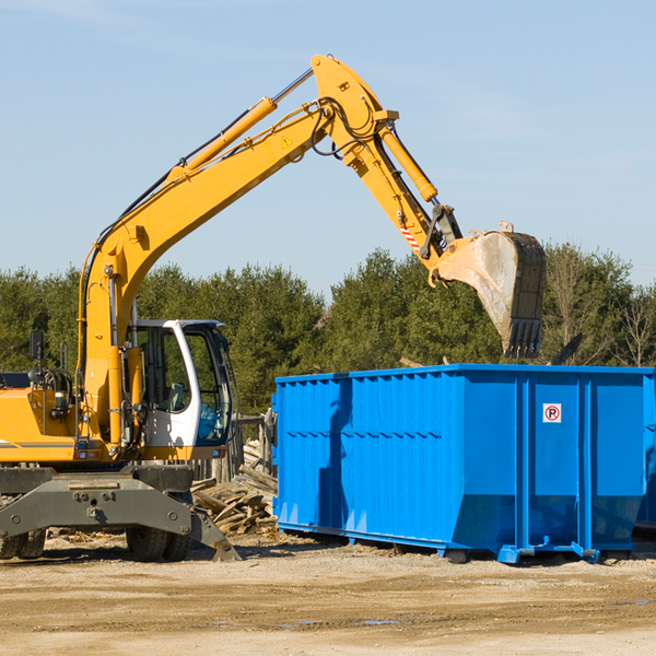 what size residential dumpster rentals are available in Willow City TX